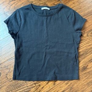 Zara Black Short Sleeve Tee